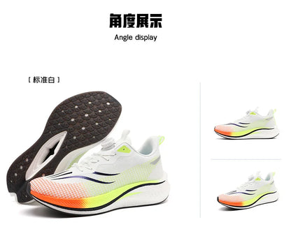 Marathon Carbon Plate Cuscino d'aria Scarpe da corsa sportive da uomo Scarpe da ginnastica antiscivolo comode e leggere da donna