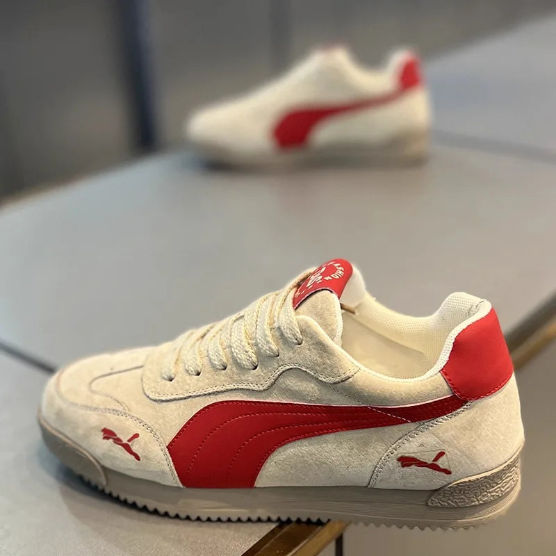 Scarpe da lavoro casual da uomo Autunno Inverno Antiscivolo Leggere Fondo morbido Sport alla moda per il tempo libero Scarpe da tavolo Dequn di marca