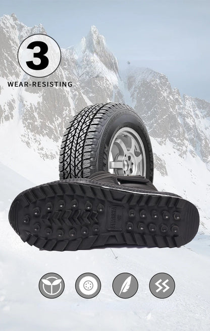 Stivali da uomo a metà polpaccio Stivali da neve da uomo impermeabili per esterni -40 °   Mantieni caldi stivali per coppie scarpe da donna con plateau antiscivolo taglia grande 36-47