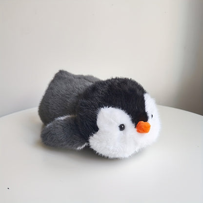 1pc Soft Penguin Plush Toy for 0-3 Years - Synthetic Fiber Stuffed Penguin Animal - Charming Cuddly Penguin Plushie for Nursery Décor & Playtime - Ideal Gift for Christmas & Halloween