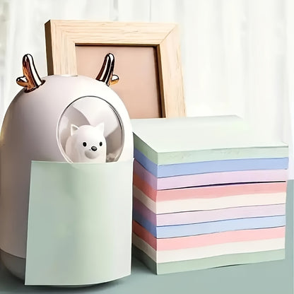 Morandi Color Sticky Notes 100 fogli - Blocchi promemoria quadrati autoadesivi per studenti e ufficio, messaggi adesivi multicolori, facili da affiggere e staccare, articoli di cancelleria essenziali