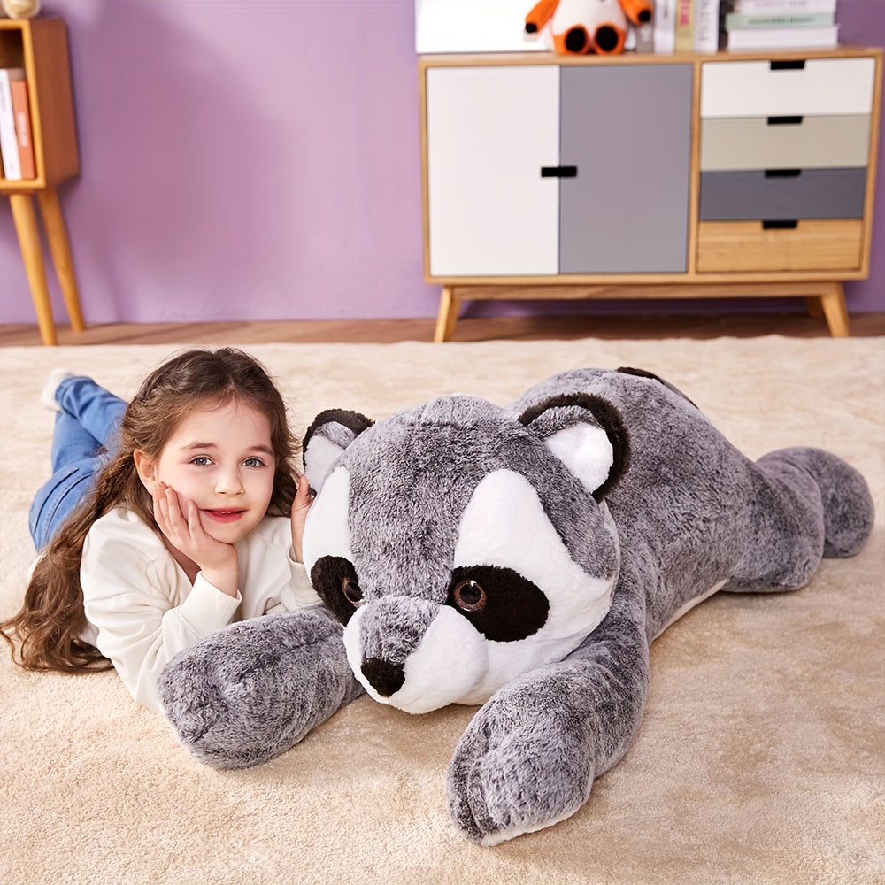 Peluche gigante IKASA a forma di procione, grande procione da 30 pollici, peluche gigante di grandi dimensioni, regalo per bambini