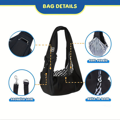 Pet Sling Carrier, Soft Pet Carrier, Dog And Cat Travel Bag For Outdoor, Dog Carrier, Cat Carrier, Travel Companion For Puppies, Kittens & Small Animals Christmas Gift