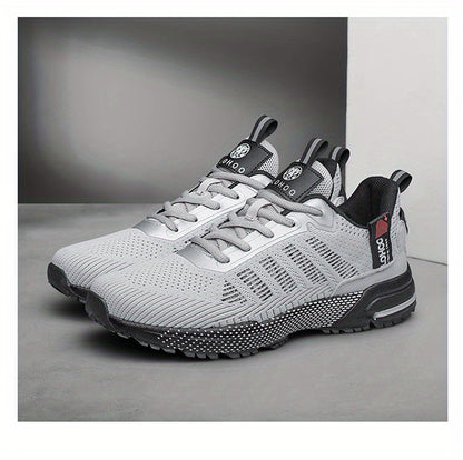 CLOHOO Scarpe da ginnastica da uomo alla moda, traspiranti, leggere e comode, in maglia, per correre e fare jogging, scarpe casual da passeggio antiscivolo e resistenti all'usura