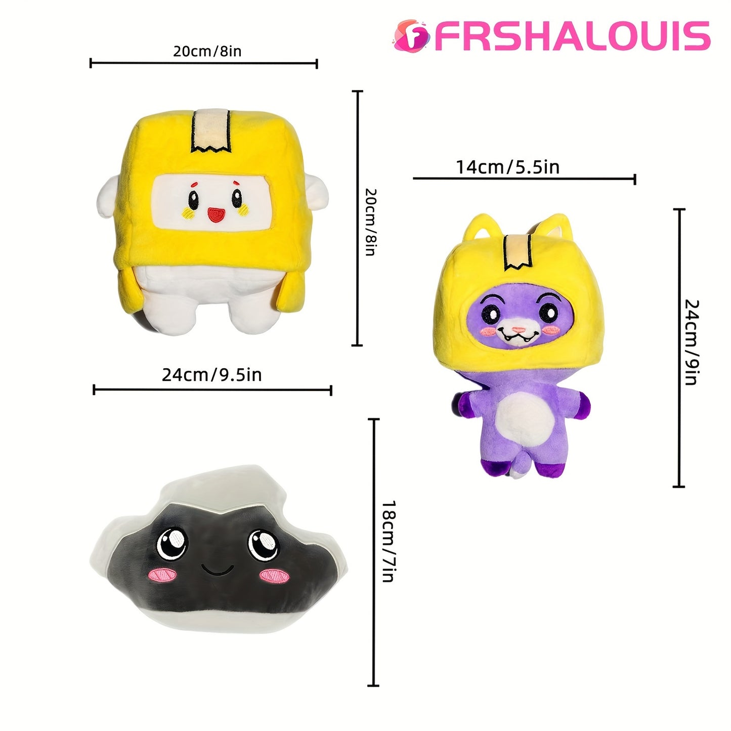 [Giocattoli di peluche Foxy] 3 pezzi FRSHALOUIS Foxy e Boxy Peluche Rocky Lanky Peluche - Il miglior regalo di compleanno per Natale