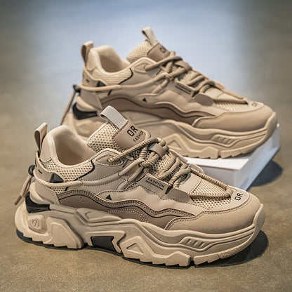 Men'S Cross-Training Shoes - Gym, Running, Casual Sneakers - Breathable Athletic Footwear with Cushioned Rubber Sole - All-Season Workout Shoes - Lace-Up Closure - Black - for Men, Gym Shoes, Sleek Sporty Design, Fabric Lined