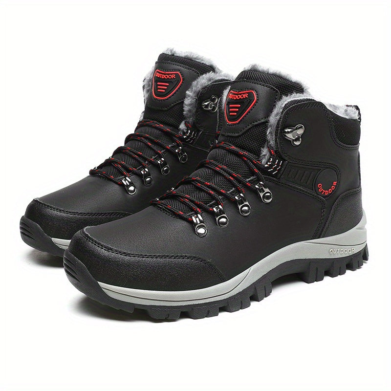 Men's Winter Boots: PU Leather Sneakers, Snow Boots, Hiking Boots & More - Non-Slip & High Top!