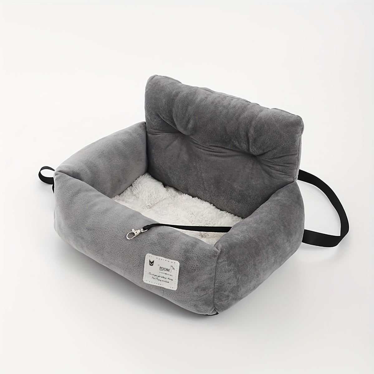 Soft & Comfortable Pet Bed for Small Dogs & Cats - Durable Polyester, Secure Strap, Ideal for Car Travel, Front Seat Safety, Cat Bed | Modern Pet Bed | Durable Polyester Bed