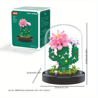 Costruisci il regalo perfetto per San Valentino: set di mattoncini compatibili Immortal Flower Rose Girl! Regalo di Pasqua, regalo di Pasqua, regalo di Natale e Halloween.