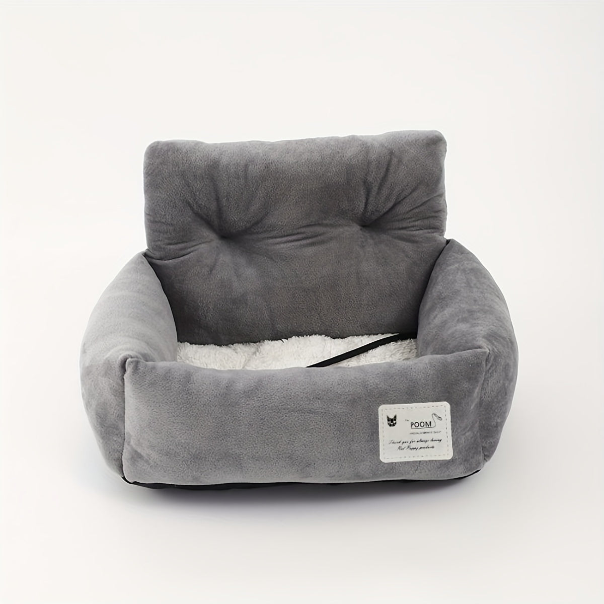 Soft & Comfortable Pet Bed for Small Dogs & Cats - Durable Polyester, Secure Strap, Ideal for Car Travel, Front Seat Safety, Cat Bed | Modern Pet Bed | Durable Polyester Bed