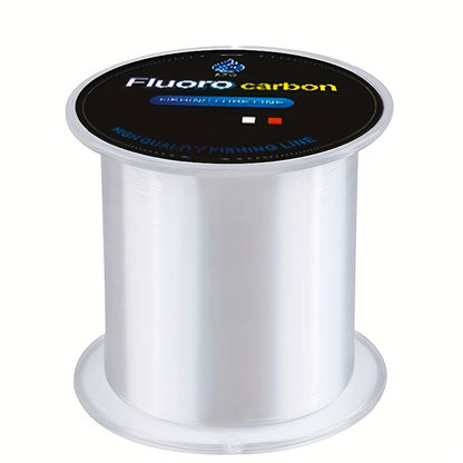 Lenza da pesca in fluorocarbonio da 500 m - Terminale in nylon e fibra di carbonio resistente per la pesca a mosca - Affonda rapidamente per una migliore presentazione dell'esca