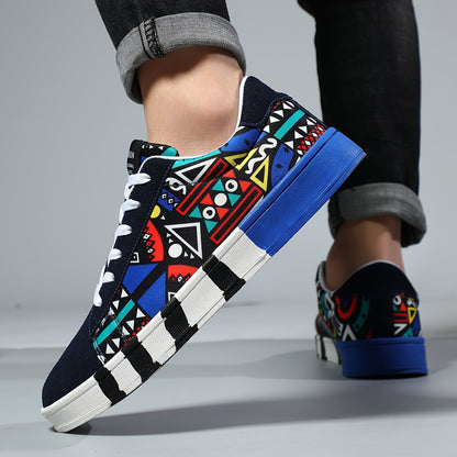 Scarpe da skate alla moda da uomo, comode scarpe da ginnastica casual antiscivolo per attività all'aperto da uomo