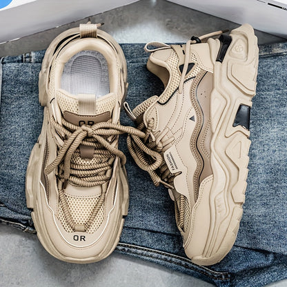 Men'S Cross-Training Shoes - Gym, Running, Casual Sneakers - Breathable Athletic Footwear with Cushioned Rubber Sole - All-Season Workout Shoes - Lace-Up Closure - Black - for Men, Gym Shoes, Sleek Sporty Design, Fabric Lined