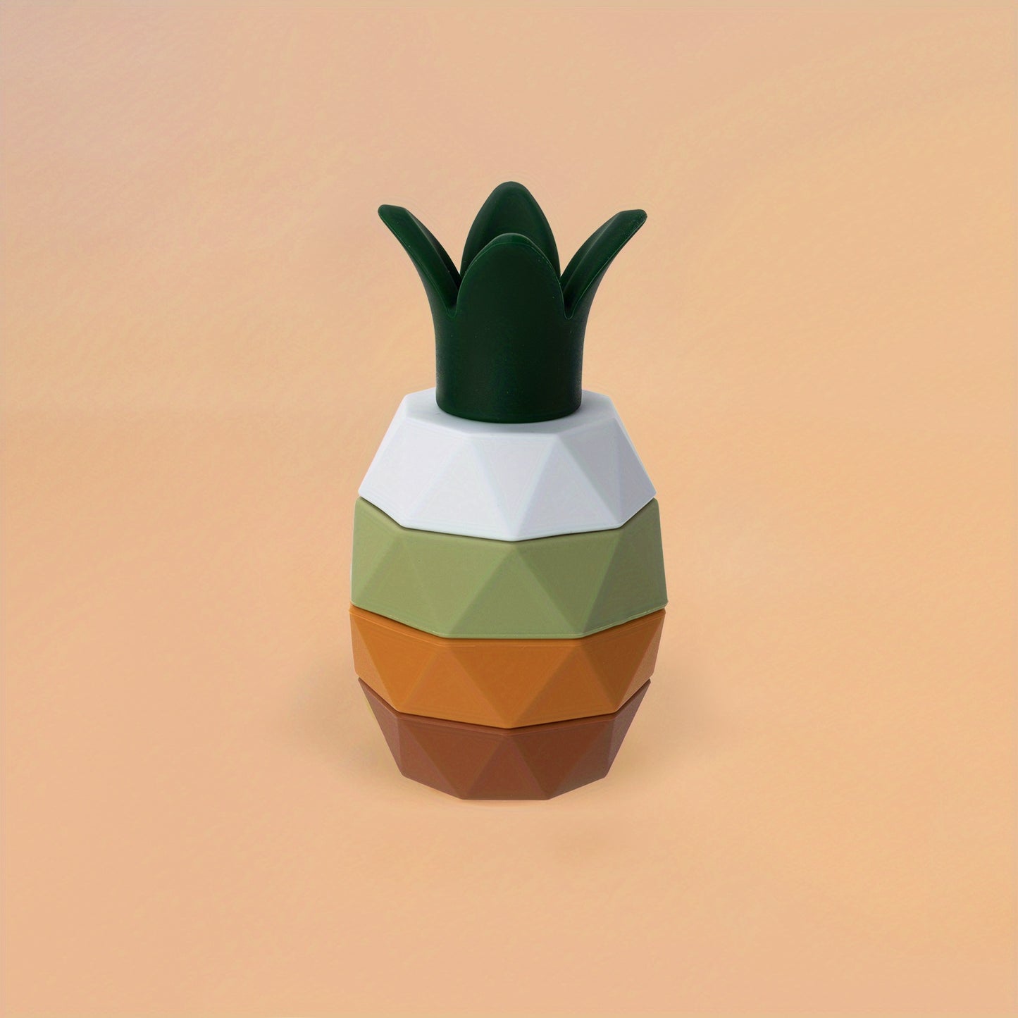 TYRY.HU Silicone Stacking Toys, Baby Building Blocks Fruit Nesting Design, Bpa Free Soft Silicone Stickers Colorful Stacking Block, Rubber Teething Toys Shape & Color Match Education Development Halloween, Thanksgiving And Ch