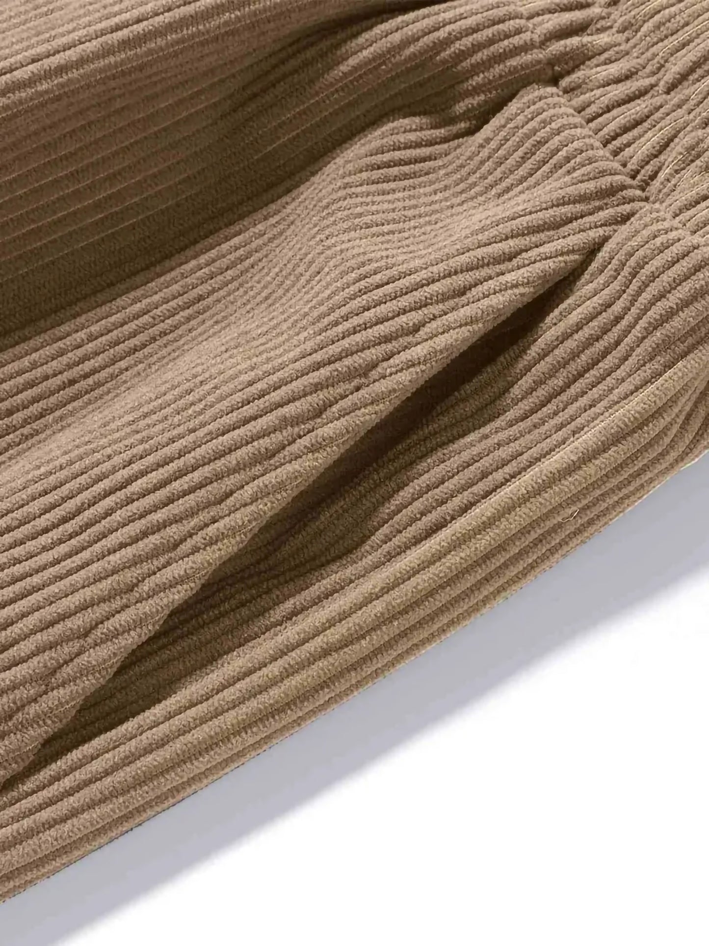 Pantaloni cargo da uomo in velluto a coste con tasche multiple e patta, pantaloni larghi e casual da esterno, pantaloni da lavoro da uomo per escursionismo, pesca e pesca