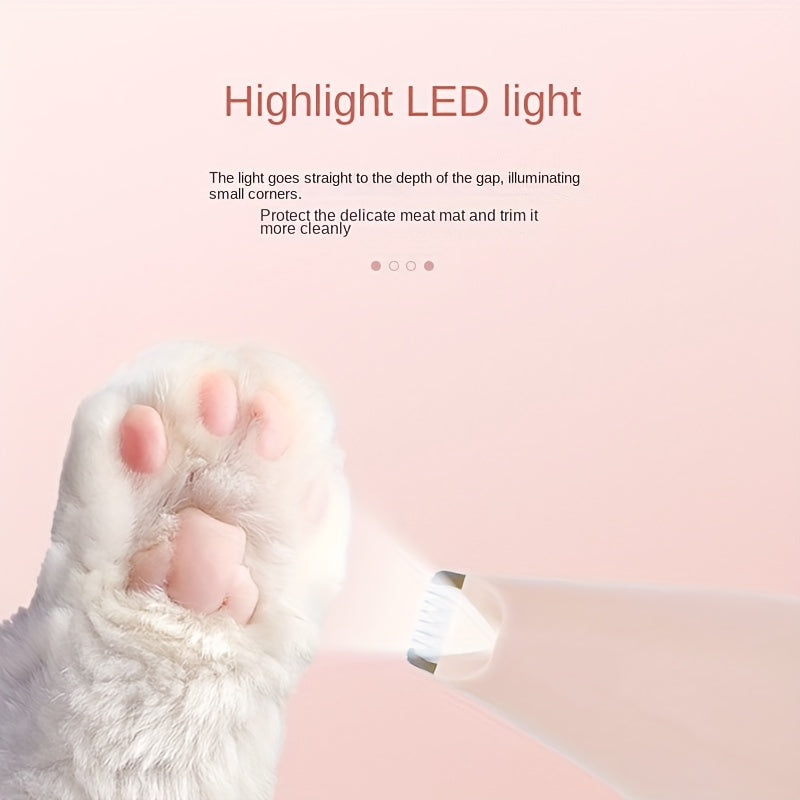 Tagliacapelli avanzato per la toelettatura degli animali domestici - Potente, silenzioso e ricaricabile tramite USB, illuminato a LED, senza fili per tagli di capelli senza sforzo per cani e gatti, sicuro e delicato per gli amici pelosi