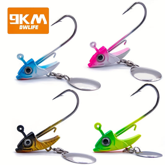 9KM 5Pack 7.5g~15g Swimbaits Jig Head Amo da pesca in plastica morbida Alta resistenza e resistenza alla corrosione Terminale per acqua dolce e salata