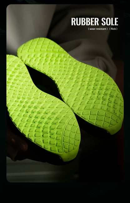 Scarpe antinfortunistiche da lavoro antiscivolo antiforatura con punta in acciaio da uomo, scarpe da ginnastica traspiranti in maglia intrecciata per edilizia industriale