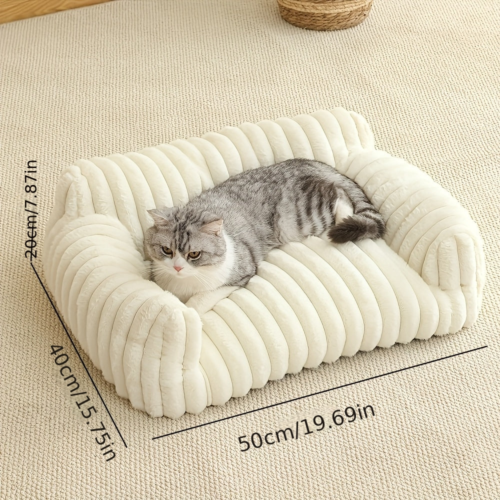 Comfortable Cat Sofa Cute Soft Cat Bed Cat House Breathable Cat Bed Sleeping Basket Suitable for Large, Medium and Small Cats for All Seasons, Cozy Pet Nest, Cat Furniture, Modern Pet Furniture, Stylish Cat Perch, Comfortable