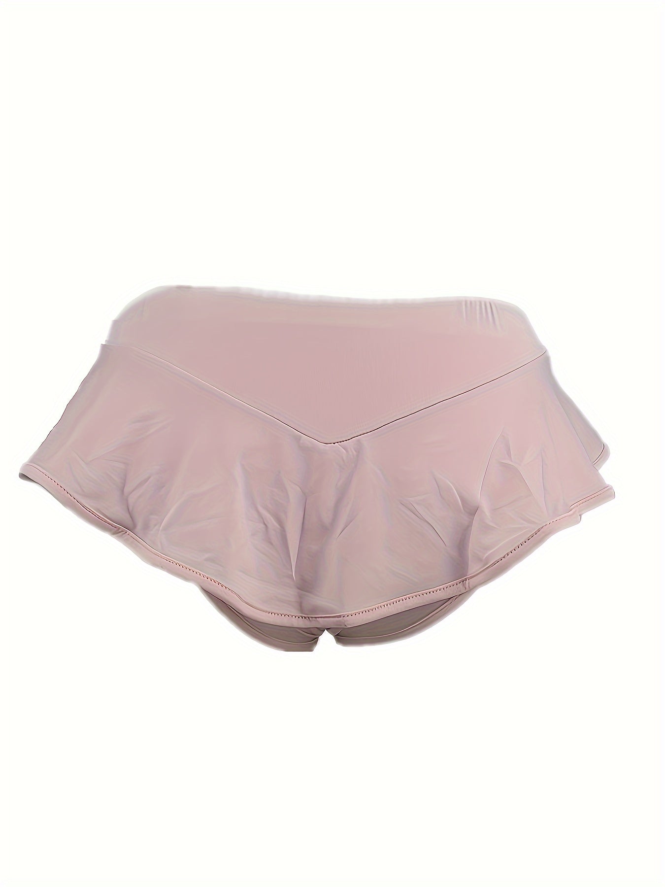 Pantaloncini da yoga fitness a vita alta con volant alla moda, pantaloncini sportivi aderenti sexy, abbigliamento da donna