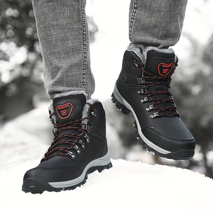 Men's Winter Boots: PU Leather Sneakers, Snow Boots, Hiking Boots & More - Non-Slip & High Top!