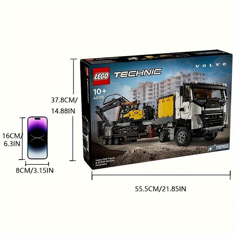 42175 LEGO Technic Volvo FMX Truck & EC230 Electric Excavator Building Toy,It Is an Excellent Gift for Boys And Girls Aged 10 And Above Who Enjoy Heavy Building Models