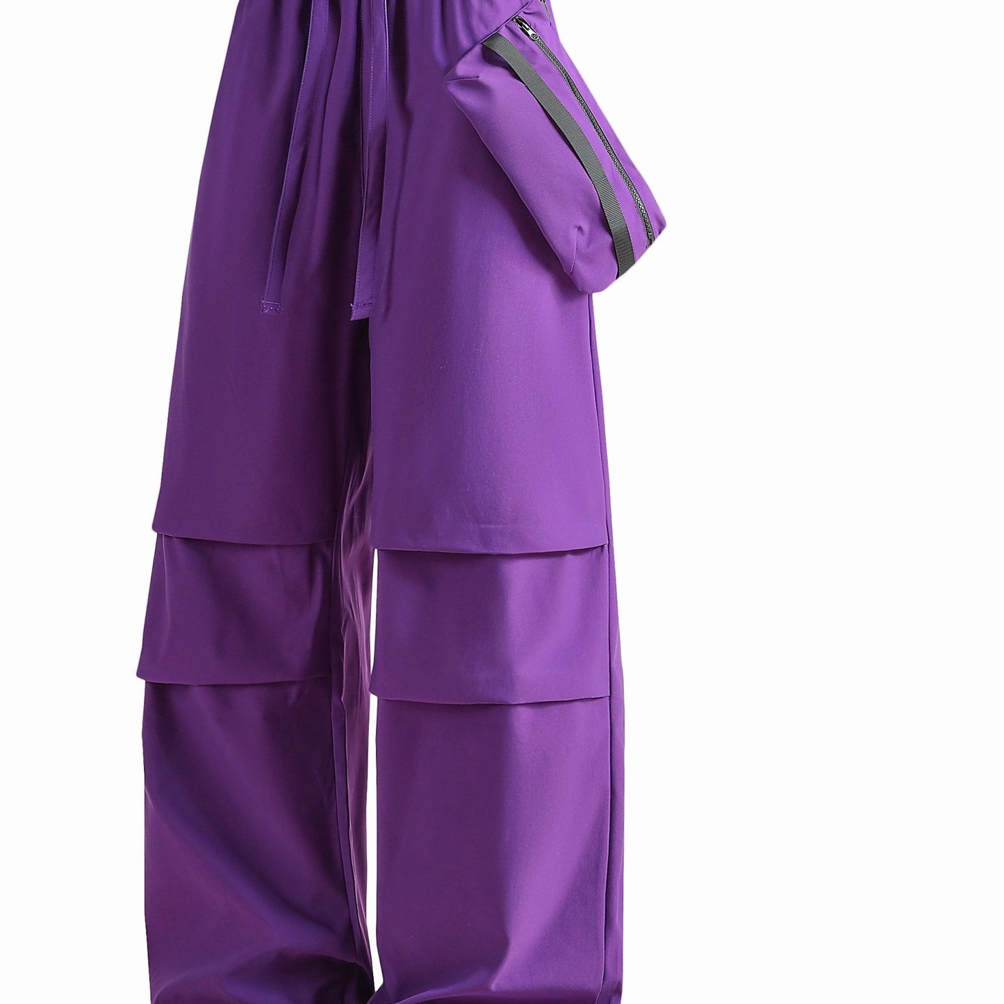 Men's Solid Color Baggy Cargo Pants, Casual Comfy Outdoor Climbing Trousers As Gift