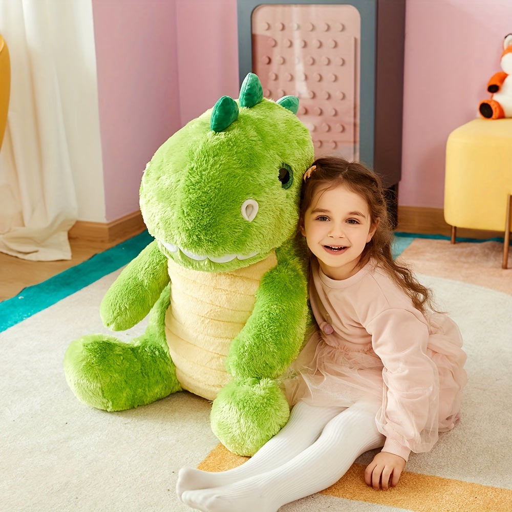 IKASA Grande peluche di dinosauro da 23 pollici, dinosauro gigante carino Jumbo peluche, enorme peluche soffice di grandi dimensioni, regalo di dinosauro per bambini, ragazzi, bambini, regalo di Natale di Halloween