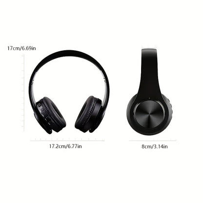 Cuffie wireless con cancellazione del rumore, bassi intensi e chiamate nitide, lunga durata della batteria ricaricabile, ricarica USB-C, jack per cuffie da 3,5 mm, ideali per smartphone, cuffie con isolamento acustico