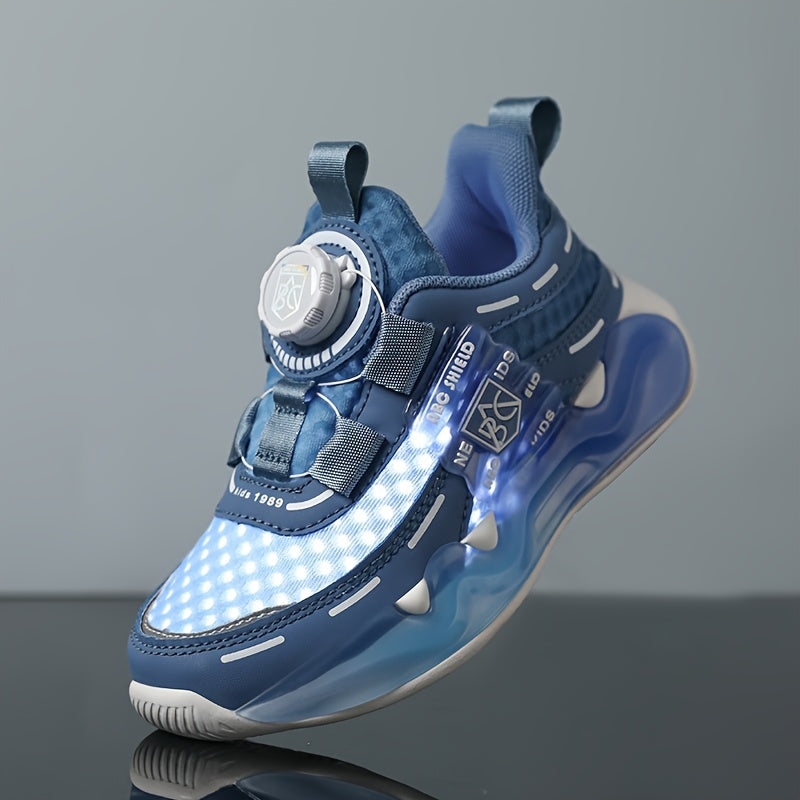 Sneakers basse casual con bottone girevole per ragazze, sneakers traspiranti, leggere e resistenti all'usura per la primavera e l'autunno