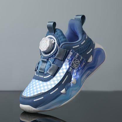 Sneakers basse casual con bottone girevole per ragazze, sneakers traspiranti, leggere e resistenti all'usura per la primavera e l'autunno