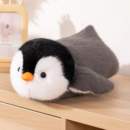 1pc Soft Penguin Plush Toy for 0-3 Years - Synthetic Fiber Stuffed Penguin Animal - Charming Cuddly Penguin Plushie for Nursery Décor & Playtime - Ideal Gift for Christmas & Halloween