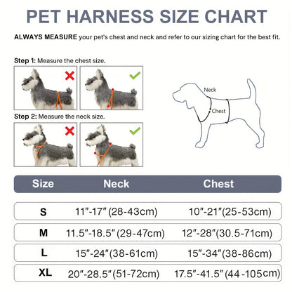Dog Harness, Reflective No Choke Pet Vest With Front And Back 2 Leash Clips, Soft Padded Dog Harnesses With Easy Control Handle For Training And Walking