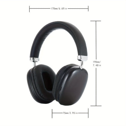 Cuffie wireless di alta qualità migliorate, auricolari pieghevoli leggeri con microfono integrato, compatibili con cavo audio da 3,5 mm, cuffie stereo per laptop, telefono da viaggio e lavoro, cuffie da gioco wireless iOS