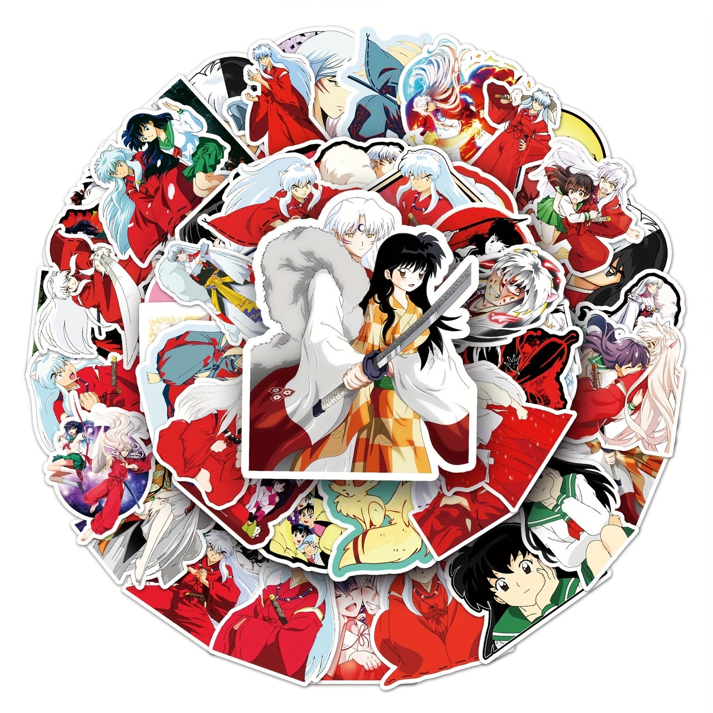 50 adorabili adesivi impermeabili a tema anime dei cartoni animati - Decalcomanie vivaci per auto, moto, laptop, bagagli, borraccia, skateboard - Collezione di accessori decorativi di qualità premium