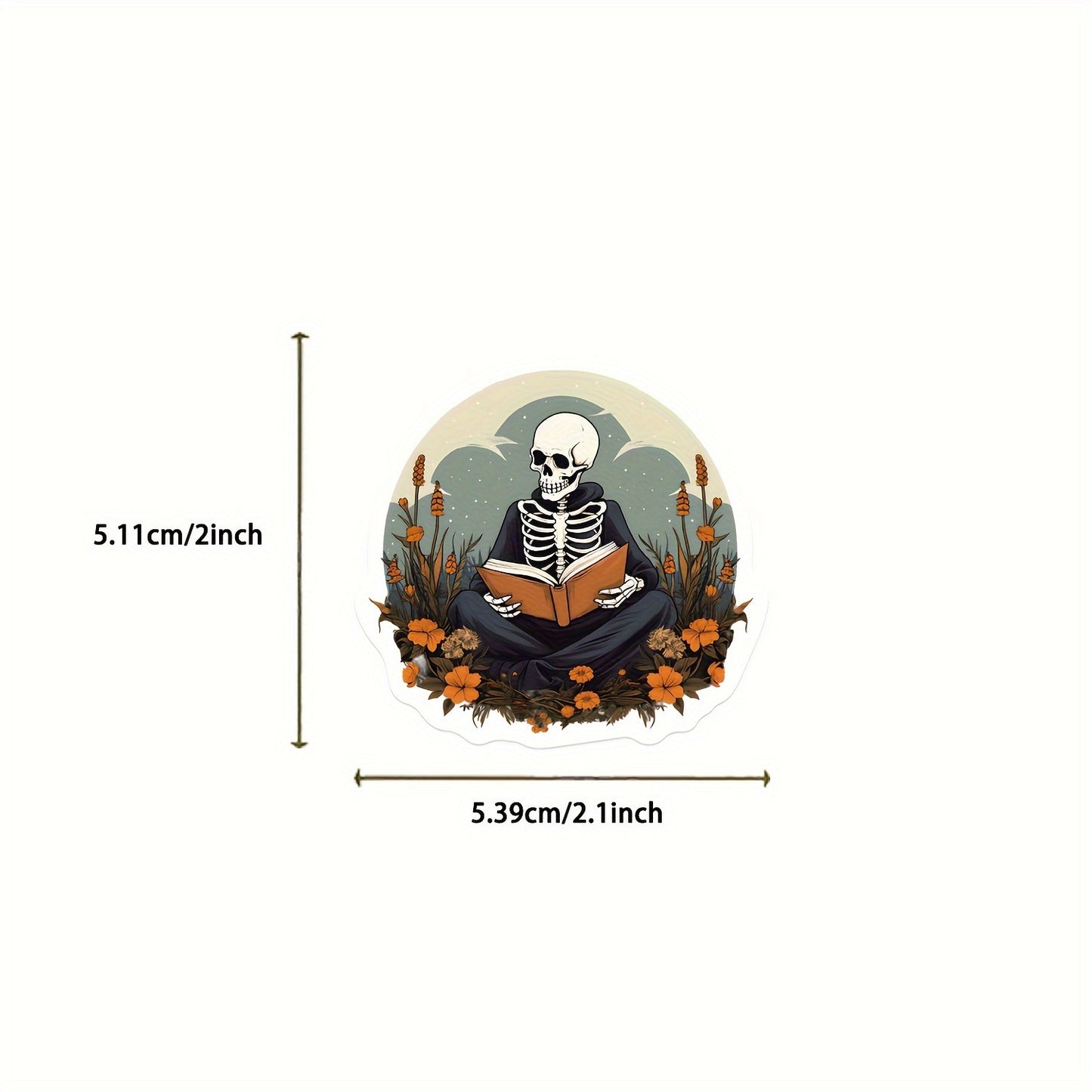 [50 adesivi decorativi con teschio e graffiti] 50 adesivi decorativi con teschio e graffiti per laptop, borraccia, bagaglio, casco, skateboard, cancelleria, moto, regalo per le vacanze