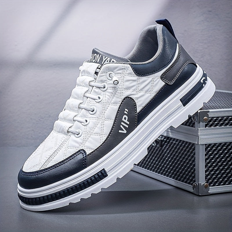 Men's Chic Street Style Colour Block Skateboard Shoes, Comfy Non Slip Casual Sneakers For Men's Outdoor Activities, Men's Footwear