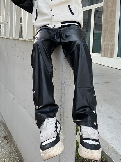 Pantaloni larghi ed eleganti da uomo, abbigliamento casual da strada