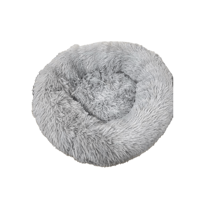 Cozy Round Coral Pink Fleece Cat Bed - Plush Washable Pet Mattress with Soft Polyester Fill, Durable & Easy-Clean Bedding for Small/Medium Cats & Dogs, Warm Fleece Bed for /Outdoor Use, Cute Pink Pet Bed for Bedside or Couch