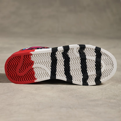 Graphic Pattern Lightweight Breathable Skate Shoes, Casual Versatile Wear Resistance Non Slip Walking Shoes Outdoor Sneakers For Women & Men