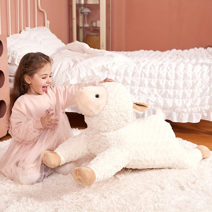 30" Giant Lamb IKASA - Soft, Cuddly, Jumbo Plush Toy, Huge Big Size Plushie, Adorable Gifts for Kids, Cute Sheep Stuffed Animal