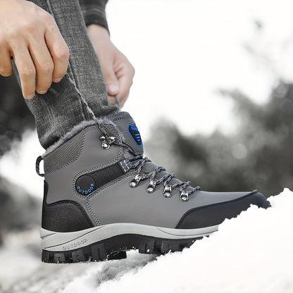 Men's Winter Boots: PU Leather Sneakers, Snow Boots, Hiking Boots & More - Non-Slip & High Top!