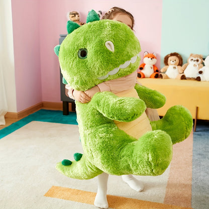IKASA Grande peluche di dinosauro da 23 pollici, dinosauro gigante carino Jumbo peluche, enorme peluche soffice di grandi dimensioni, regalo di dinosauro per bambini, ragazzi, bambini, regalo di Natale di Halloween