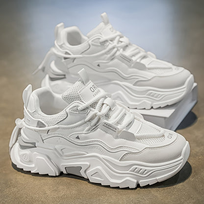 Men'S Cross-Training Shoes - Gym, Running, Casual Sneakers - Breathable Athletic Footwear with Cushioned Rubber Sole - All-Season Workout Shoes - Lace-Up Closure - Black - for Men, Gym Shoes, Sleek Sporty Design, Fabric Lined