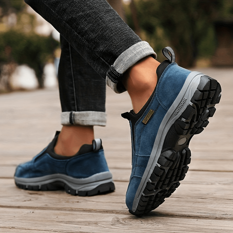 Men's Slip-On Hiking Sneakers, Wear-resistant Non-Slip Outdoor Shoes For Hunting Trekking