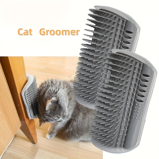 Toelettatore per gatti da parete con spazzola massaggiante - Perfetto per la toelettatura e il relax di gattini e cuccioli