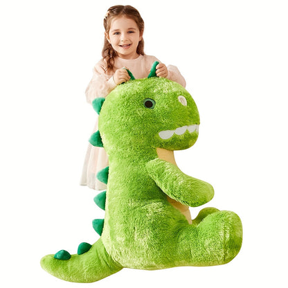 IKASA Grande peluche di dinosauro da 23 pollici, dinosauro gigante carino Jumbo peluche, enorme peluche soffice di grandi dimensioni, regalo di dinosauro per bambini, ragazzi, bambini, regalo di Natale di Halloween