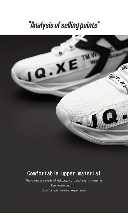 Men's Slip-on Blade Sneakers With Shoelaces - Odor-resistant Athletic Shoes - Lightweight And Breathable