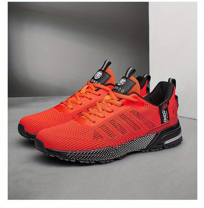 CLOHOO Scarpe da ginnastica da uomo alla moda, traspiranti, leggere e comode, in maglia, per correre e fare jogging, scarpe casual da passeggio antiscivolo e resistenti all'usura